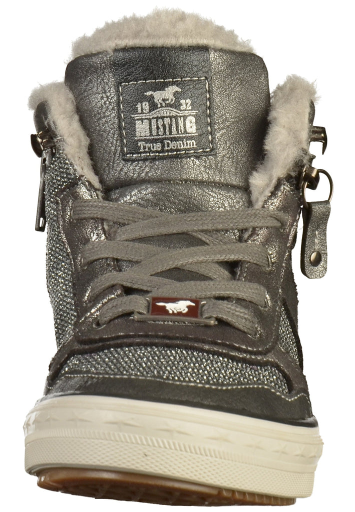Mustang Sneaker Lederimitat/Textil Grau - surf4shoes