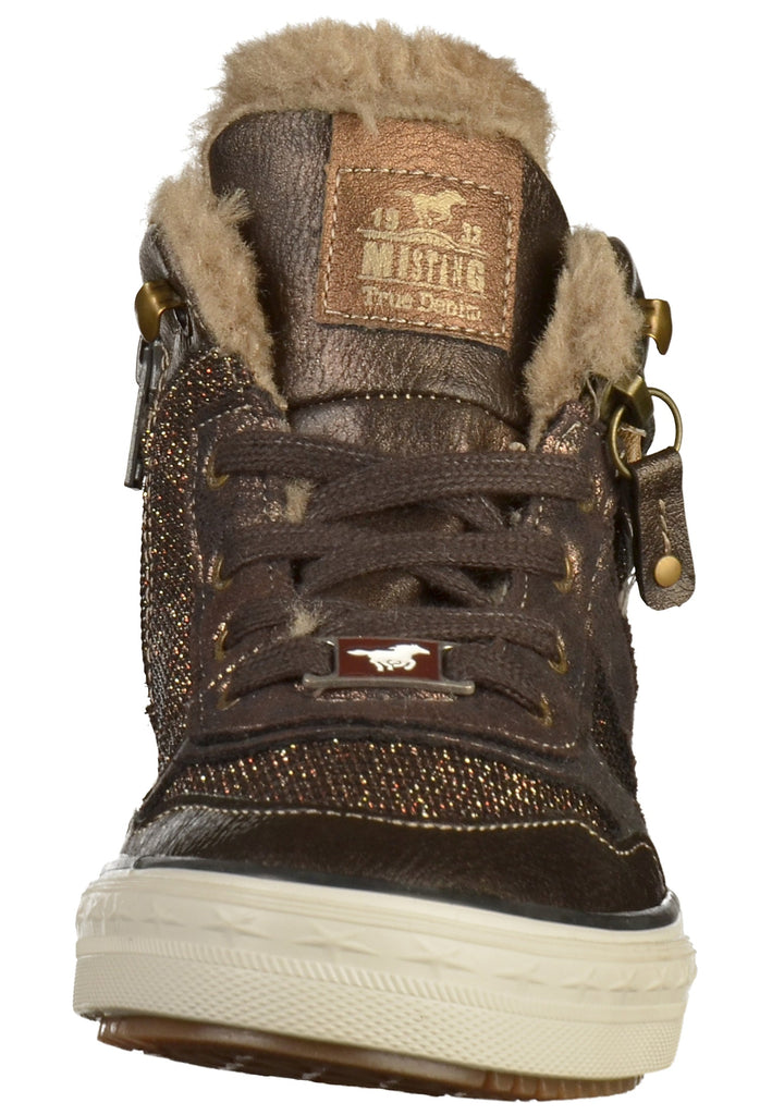 Mustang Sneaker Lederimitat/Textil Mokka - surf4shoes