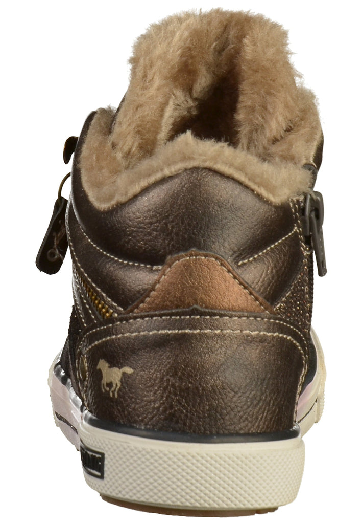 Mustang Sneaker Lederimitat/Textil Mokka - surf4shoes