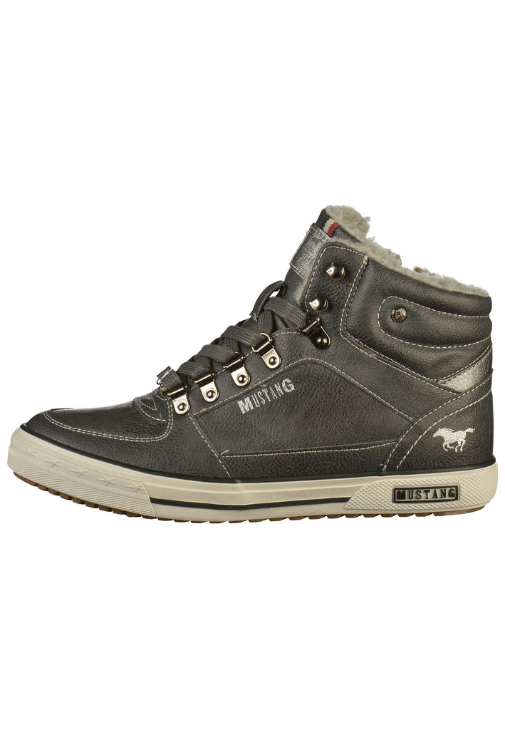 Mustang Sneaker Lederimitat Grau - surf4shoes