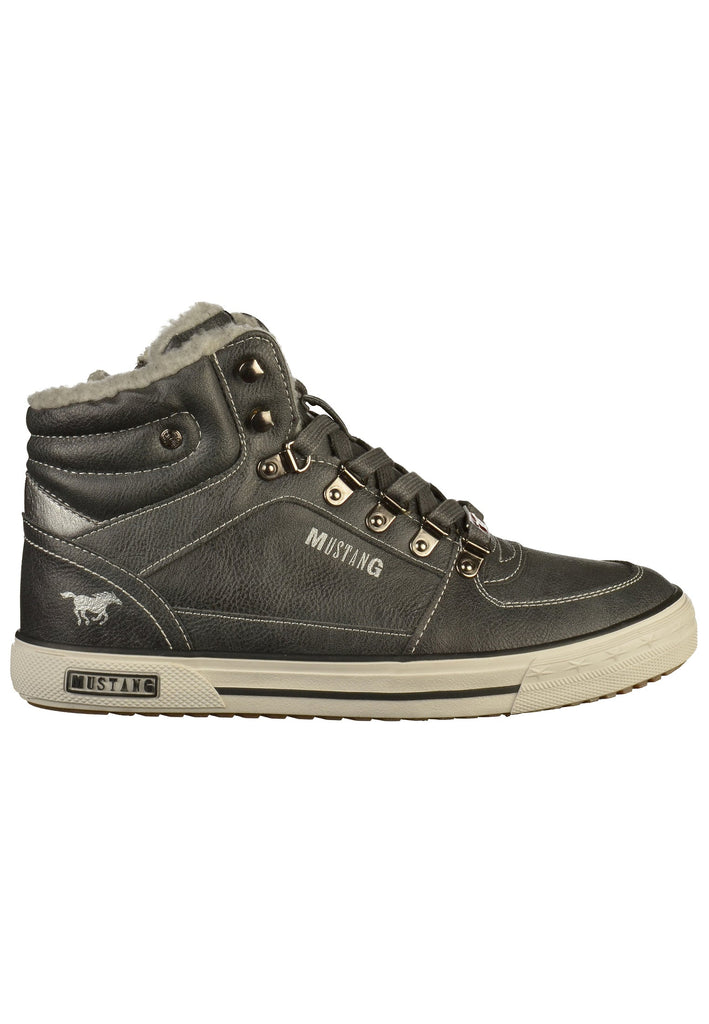 Mustang Sneaker Lederimitat Grau - surf4shoes