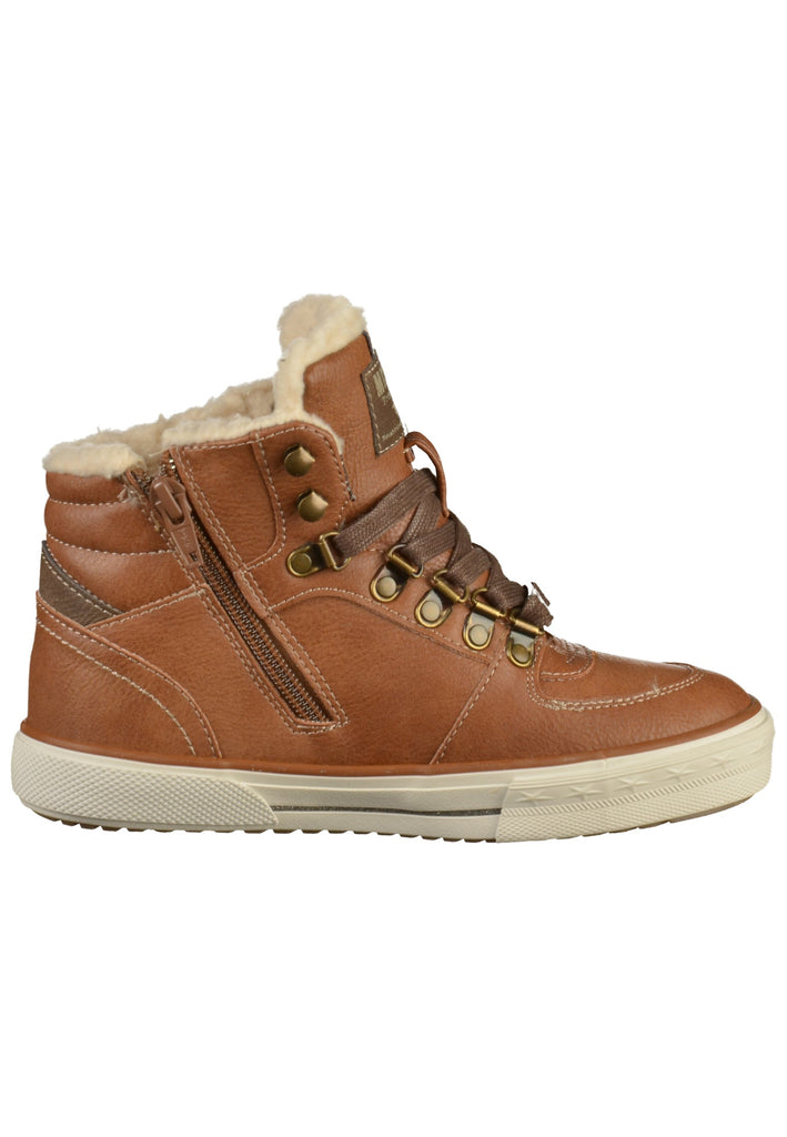 Mustang Sneaker Lederimitat Cognac - surf4shoes