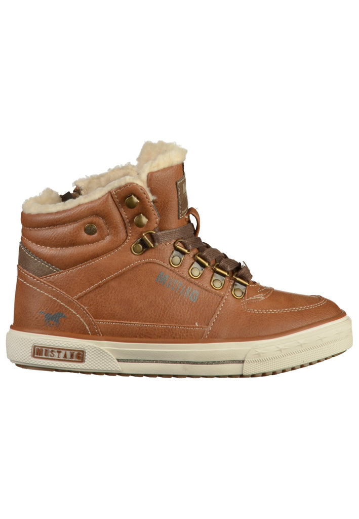 Mustang Sneaker Lederimitat Cognac - surf4shoes