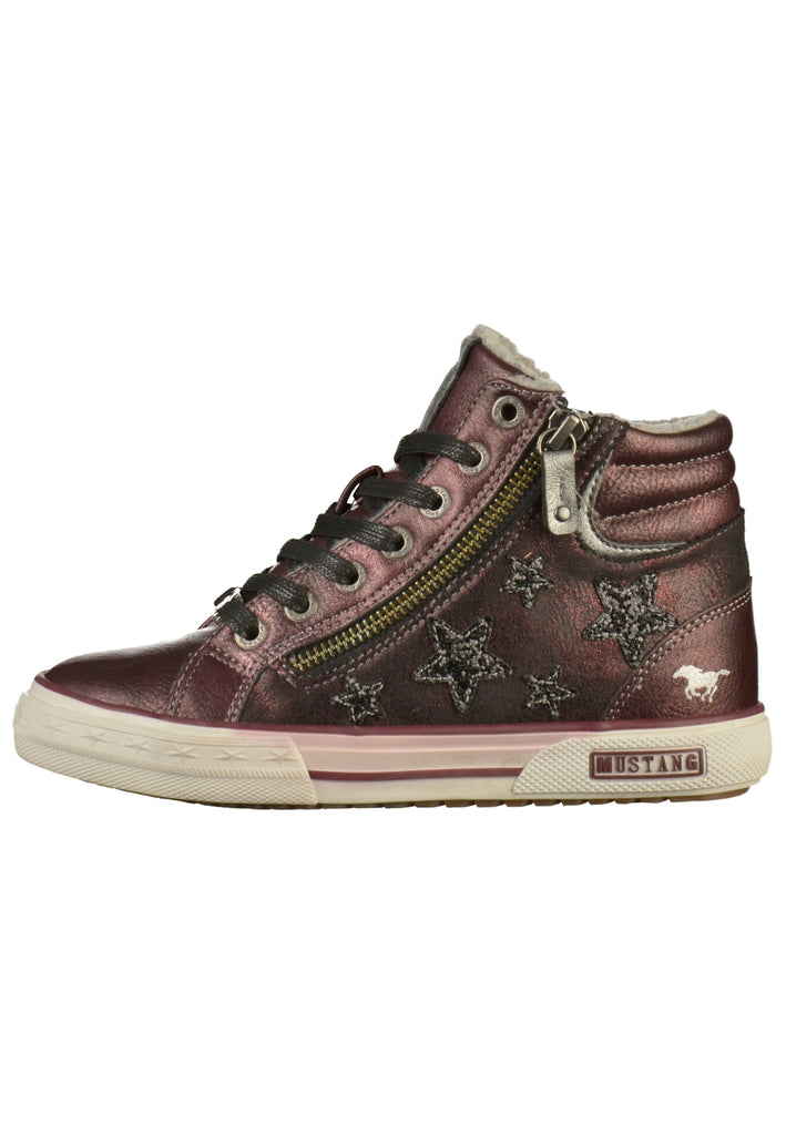 Mustang Sneaker Lederimitat Bordeaux - surf4shoes