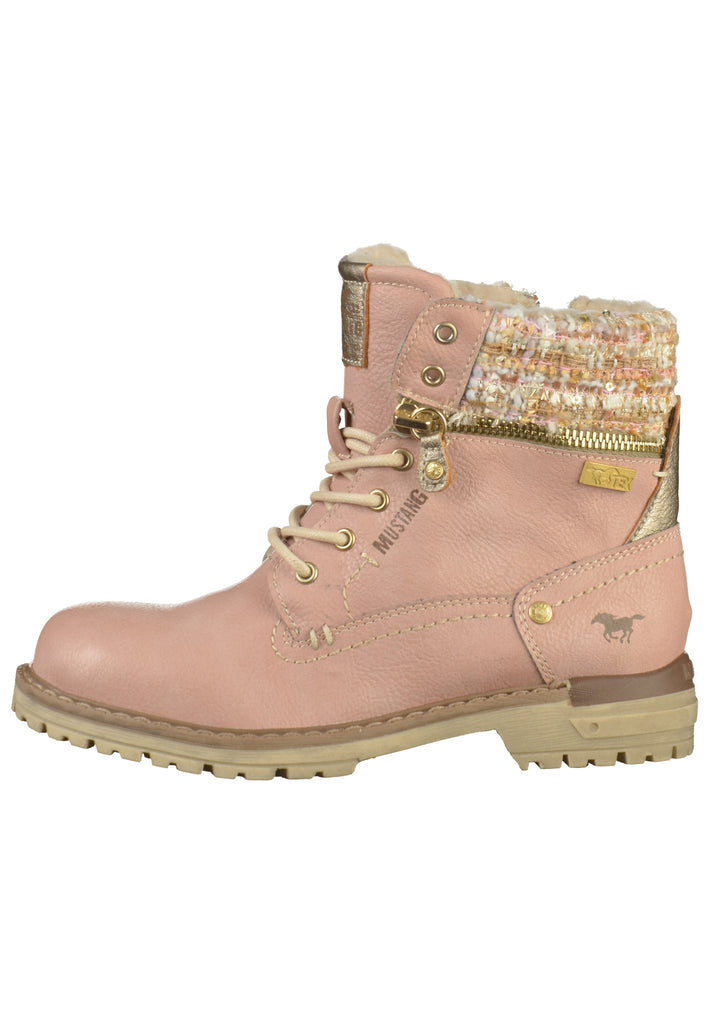 Mustang Stiefelette Lederimitat Rose - surf4shoes