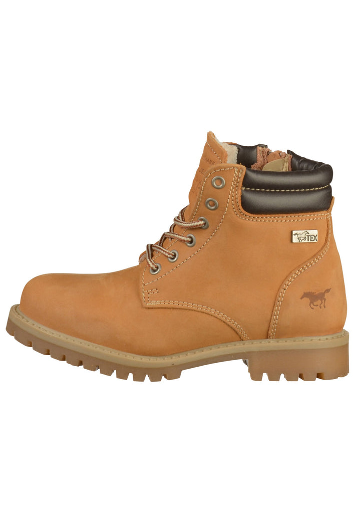 Mustang Stiefelette Leder Cognac - surf4shoes