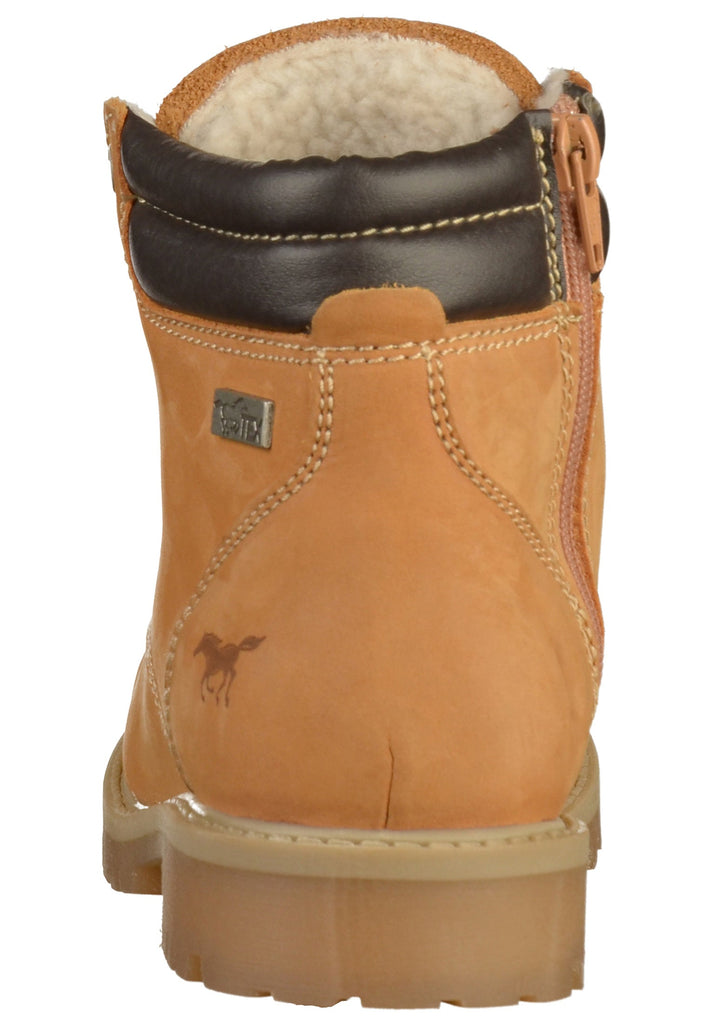 Mustang Stiefelette Leder Cognac - surf4shoes