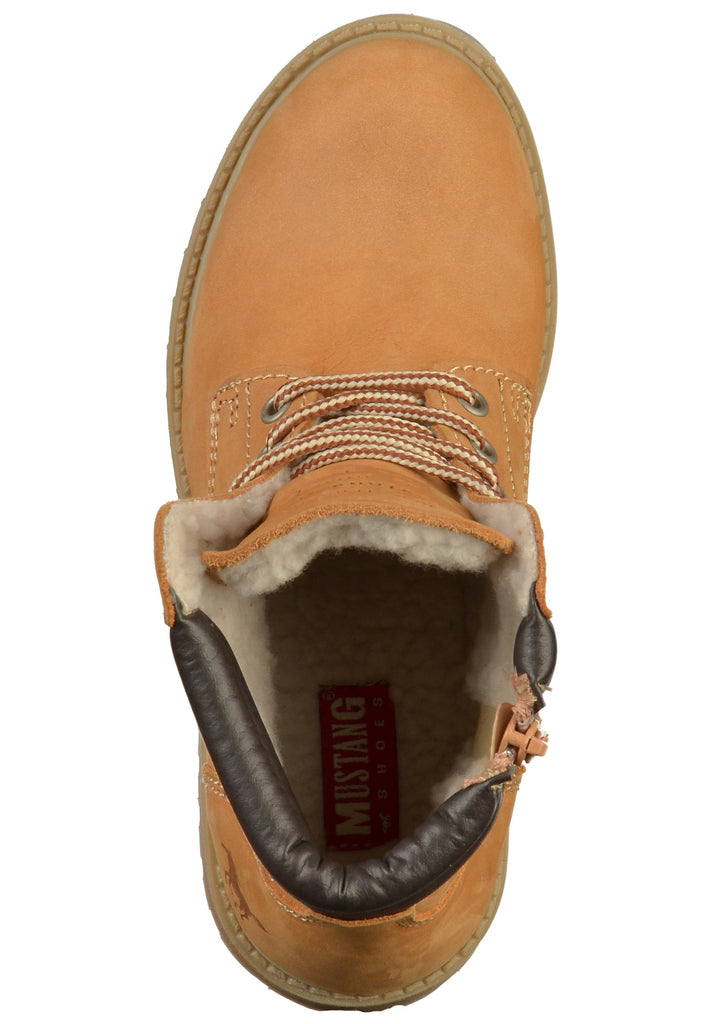 Mustang Stiefelette Leder Cognac - surf4shoes