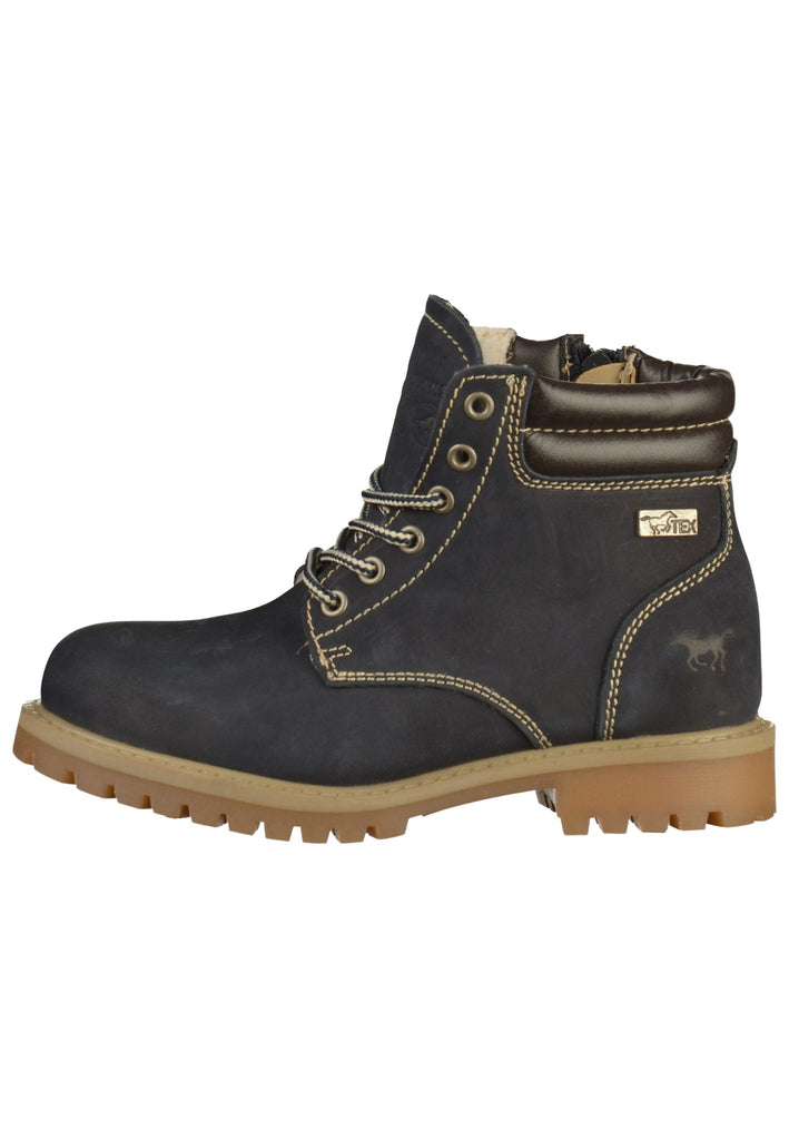 Mustang Stiefelette Leder Blau - surf4shoes