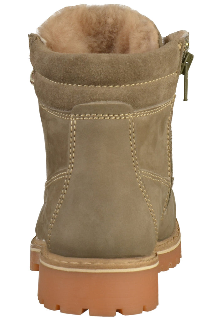 Mustang Stiefelette Leder Taupe - surf4shoes