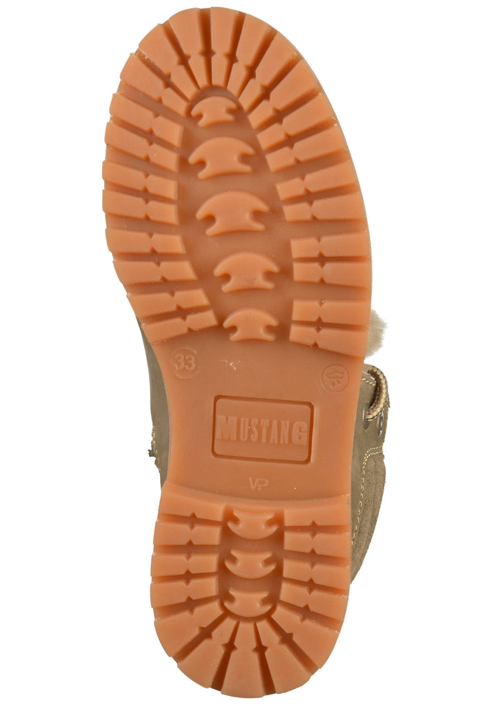 Mustang Stiefelette Leder Taupe - surf4shoes