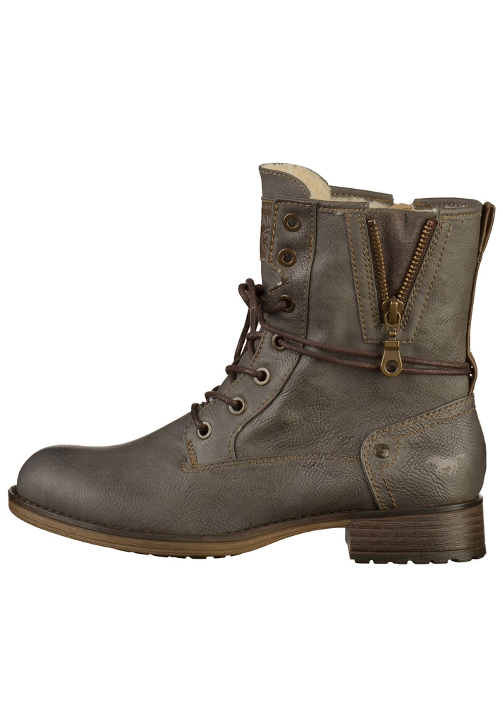 Mustang Stiefelette Lederimitat Grau - surf4shoes