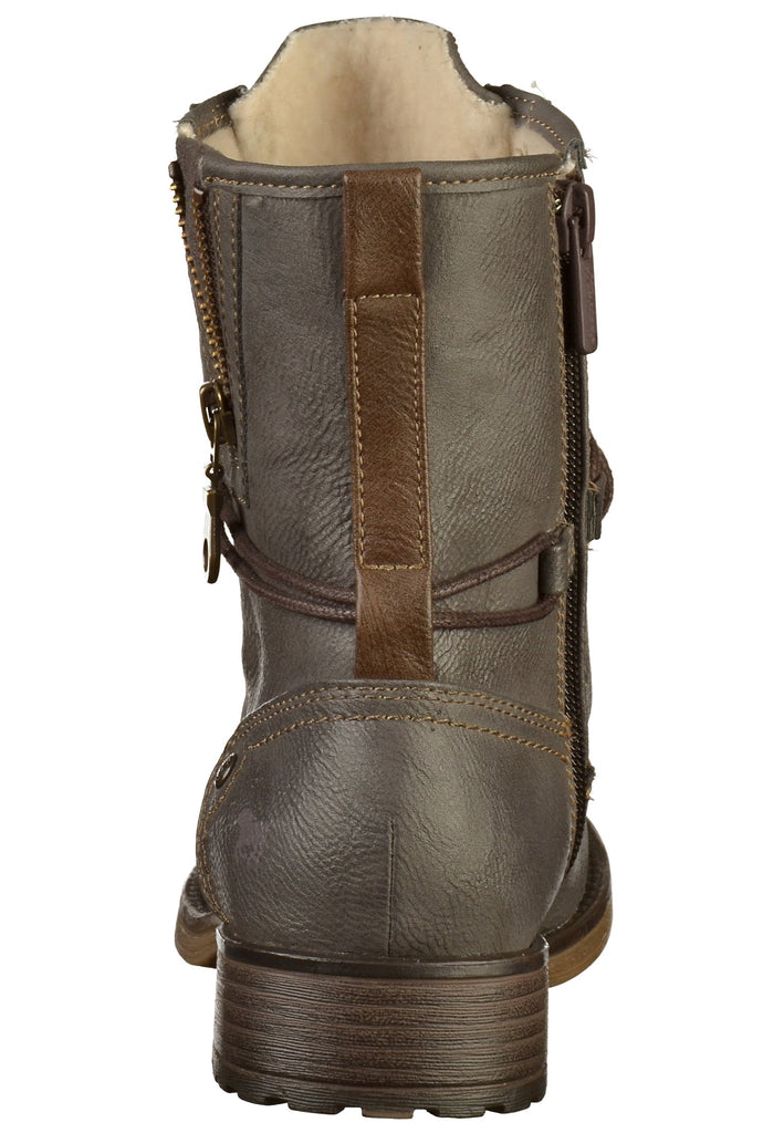 Mustang Stiefelette Lederimitat Grau - surf4shoes