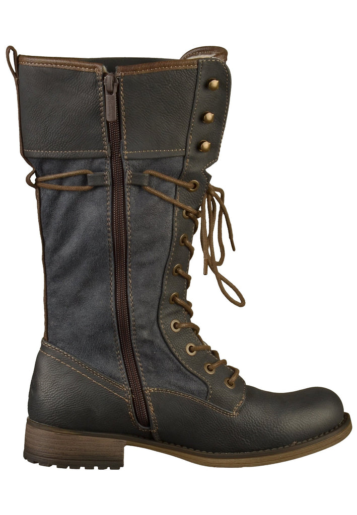 Mustang Stiefel Lederimitat Grau - surf4shoes
