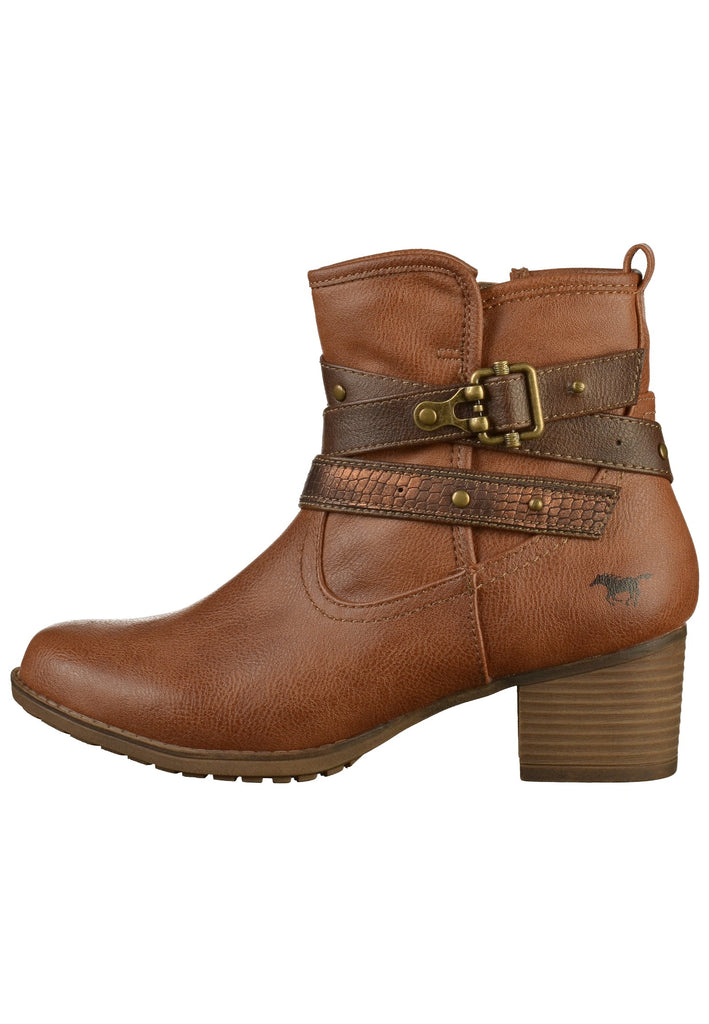 Mustang Stiefelette Lederimitat Braun - surf4shoes