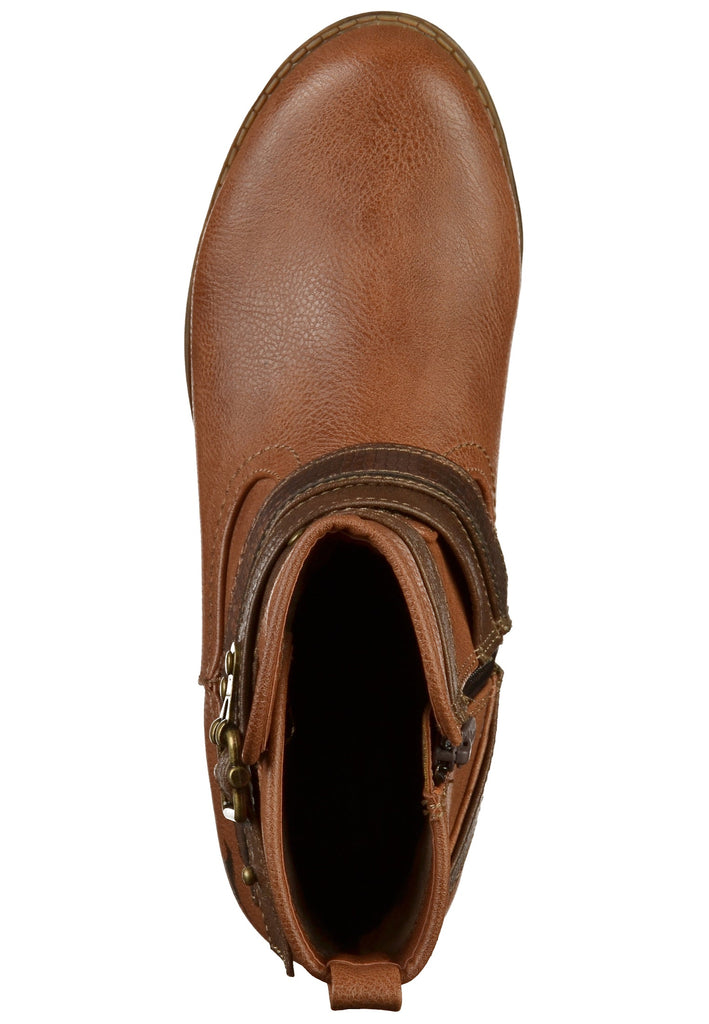 Mustang Stiefelette Lederimitat Braun - surf4shoes
