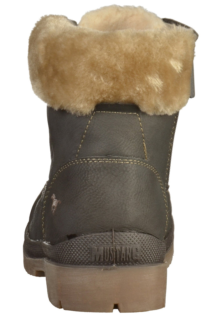 Mustang Stiefelette Lederimitat/Textil Grau - surf4shoes