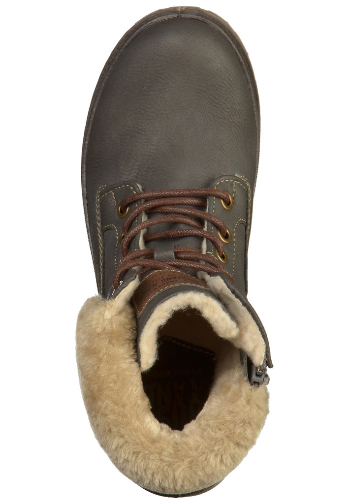 Mustang Stiefelette Lederimitat/Textil Grau - surf4shoes