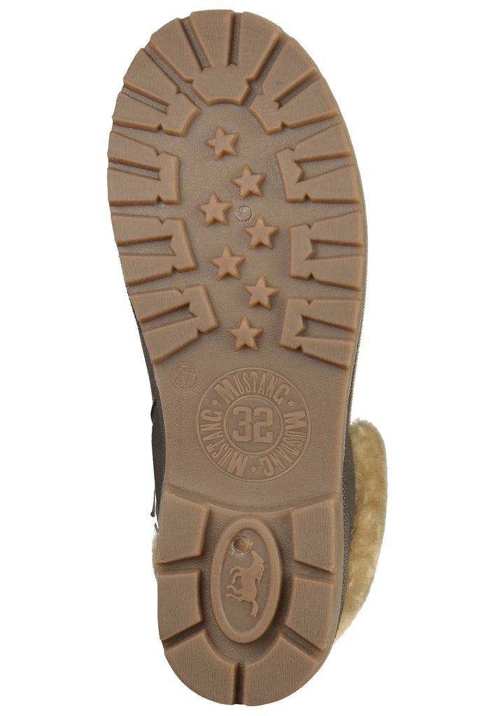 Mustang Stiefelette Lederimitat/Textil Grau - surf4shoes