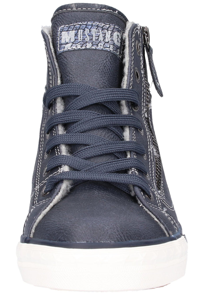 Mustang Sneaker Lederimitat Blau - surf4shoes