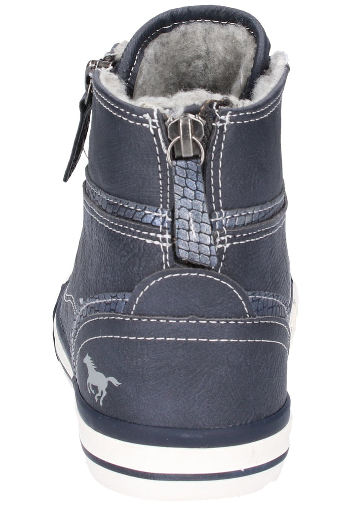 Mustang Sneaker Lederimitat Blau - surf4shoes