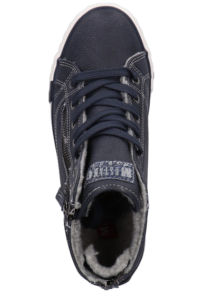 Mustang Sneaker Lederimitat Blau - surf4shoes