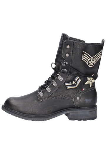 Mustang Stiefelette Lederimitat Graphit - surf4shoes