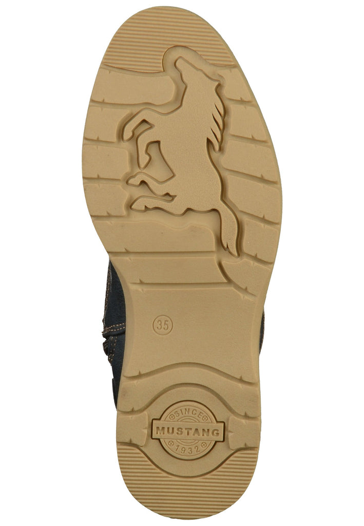 Mustang Stiefelette Lederimitat Blau - surf4shoes