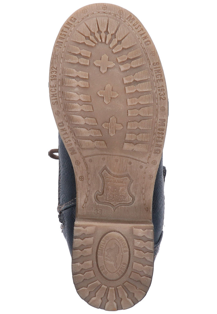 Mustang Stiefel Lederimitat Blau - surf4shoes