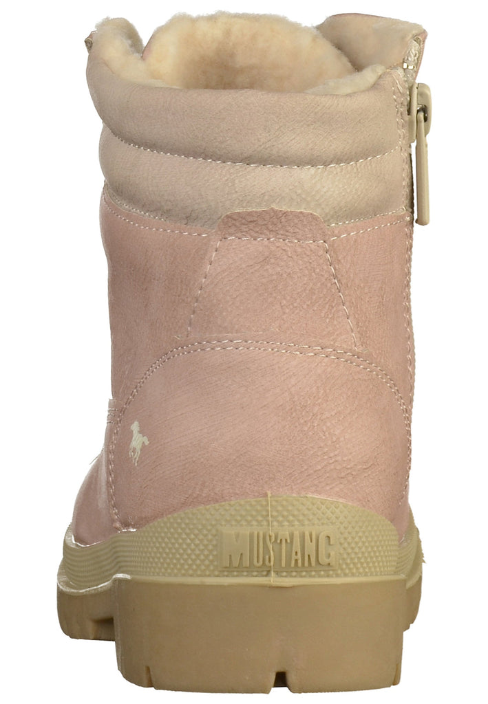 Mustang Stiefelette Lederimitat Rosa - surf4shoes