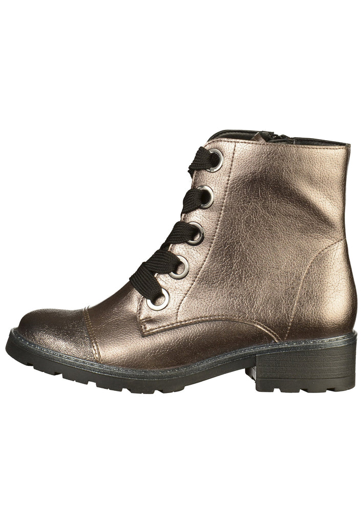 Jenny Stiefelette Lederimitat Metallic - surf4shoes