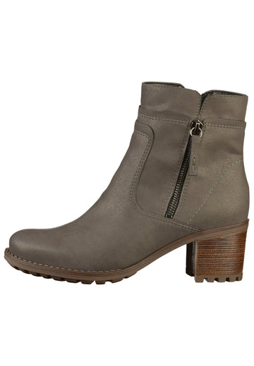 Jenny Stiefelette Textil Grau - surf4shoes