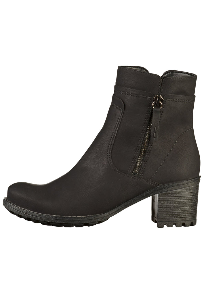 Jenny Stiefelette Lederimitat Schwarz - surf4shoes