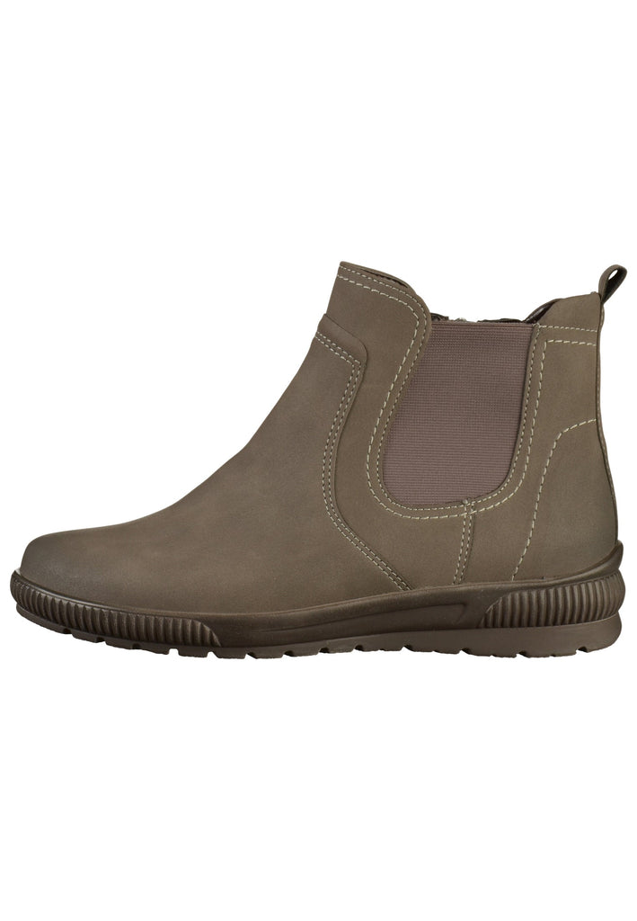 Jenny Stiefelette Textil Taupe - surf4shoes