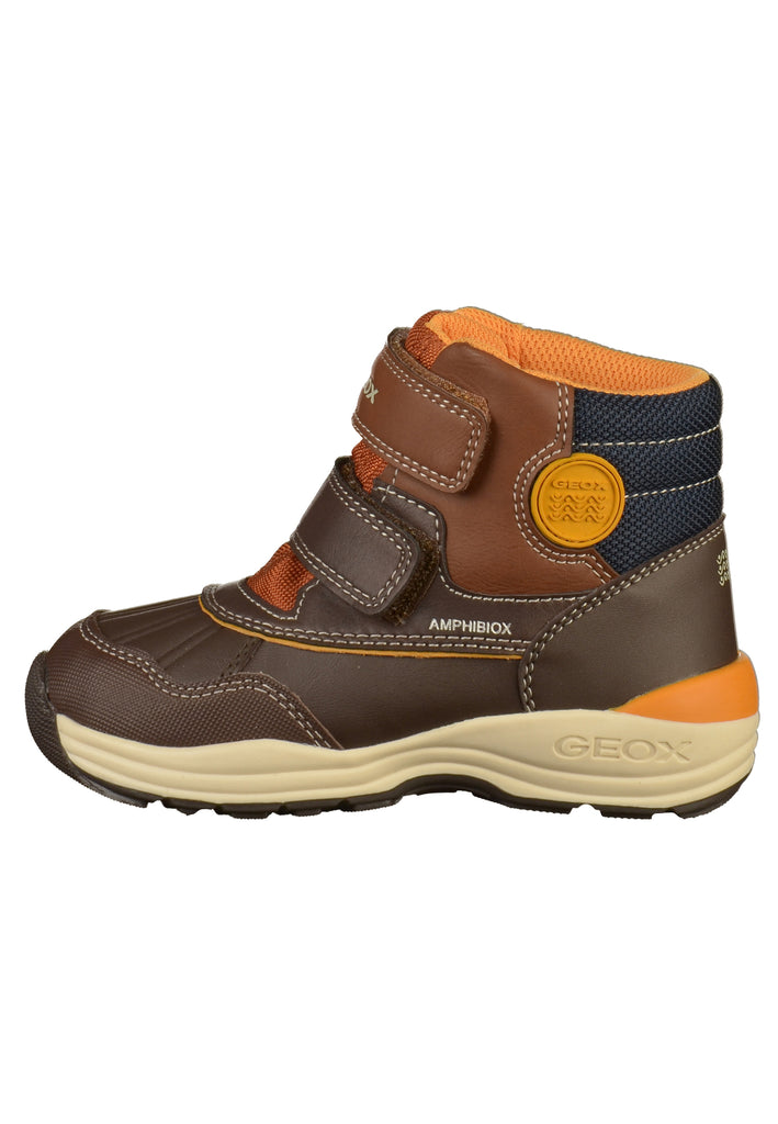 Geox Stiefelette Lederimitat/Textil Braun - surf4shoes