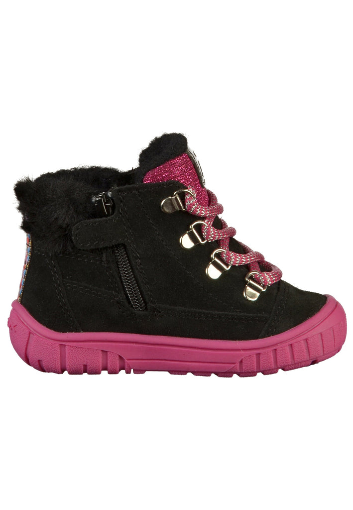 Geox Stiefelette Lederimitat/Textil Schwarz - surf4shoes