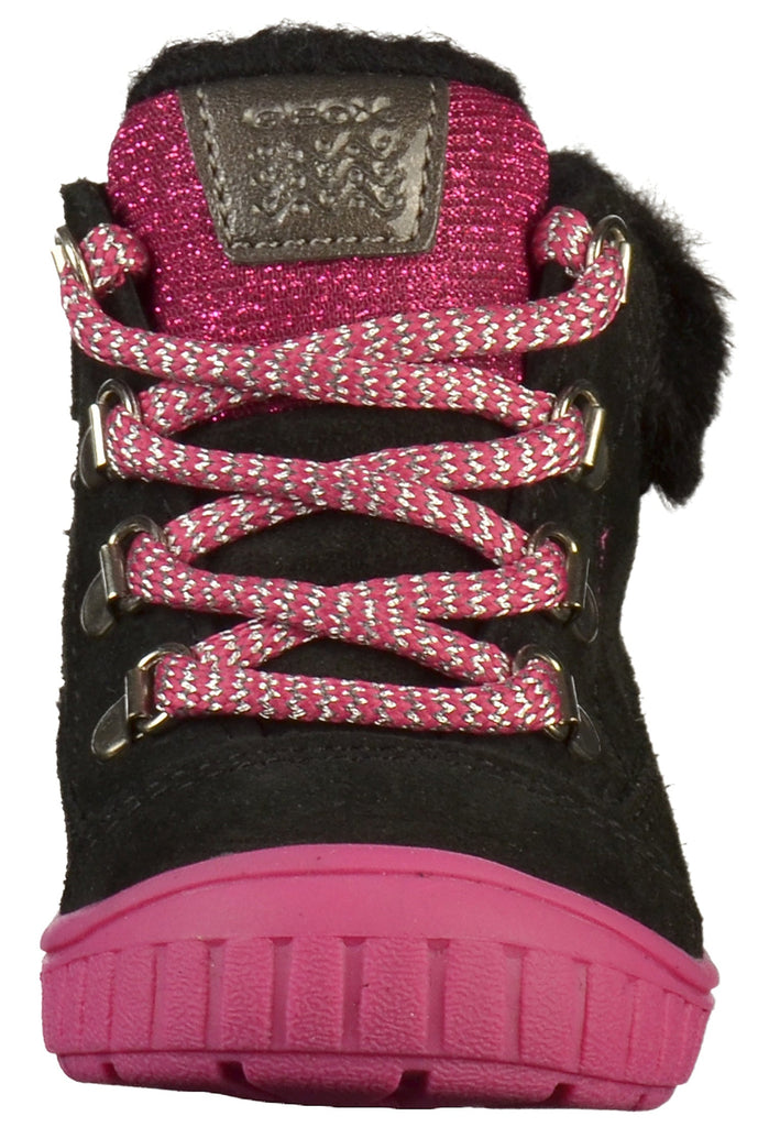 Geox Stiefelette Lederimitat/Textil Schwarz - surf4shoes