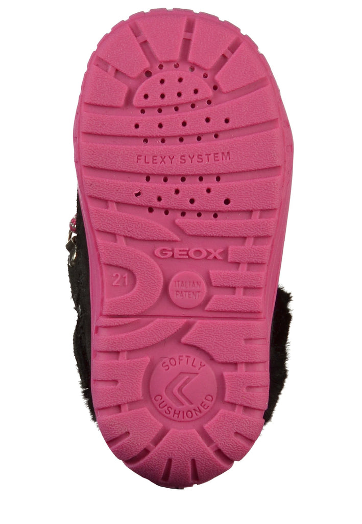 Geox Stiefelette Lederimitat/Textil Schwarz - surf4shoes