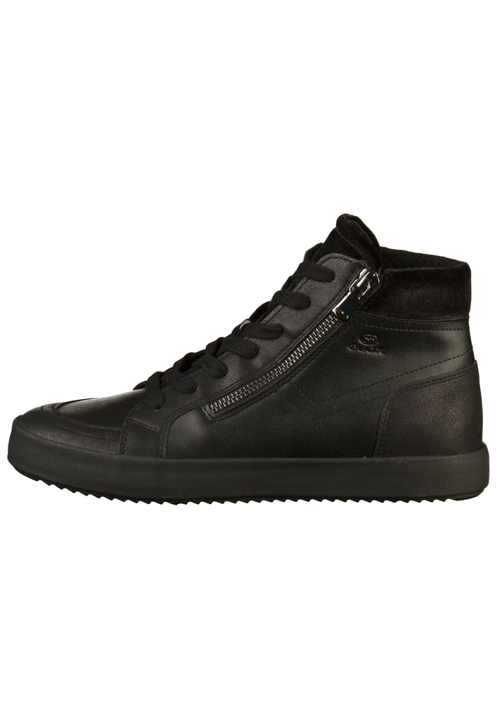 Geox Sneaker Lederimitat/Textil Schwarz - surf4shoes