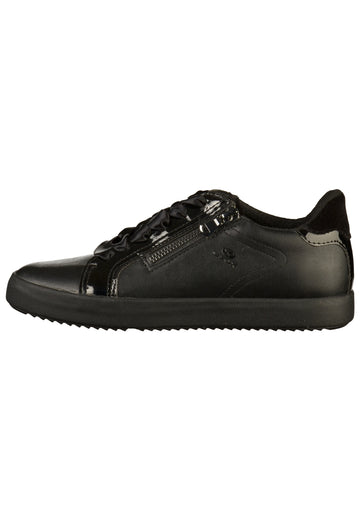 Geox Sneaker Lederimitat/Textil Schwarz - surf4shoes
