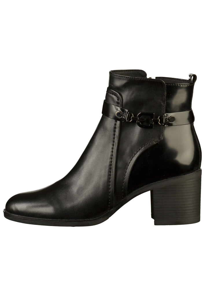 Geox Stiefelette Leder/Textil Schwarz - surf4shoes