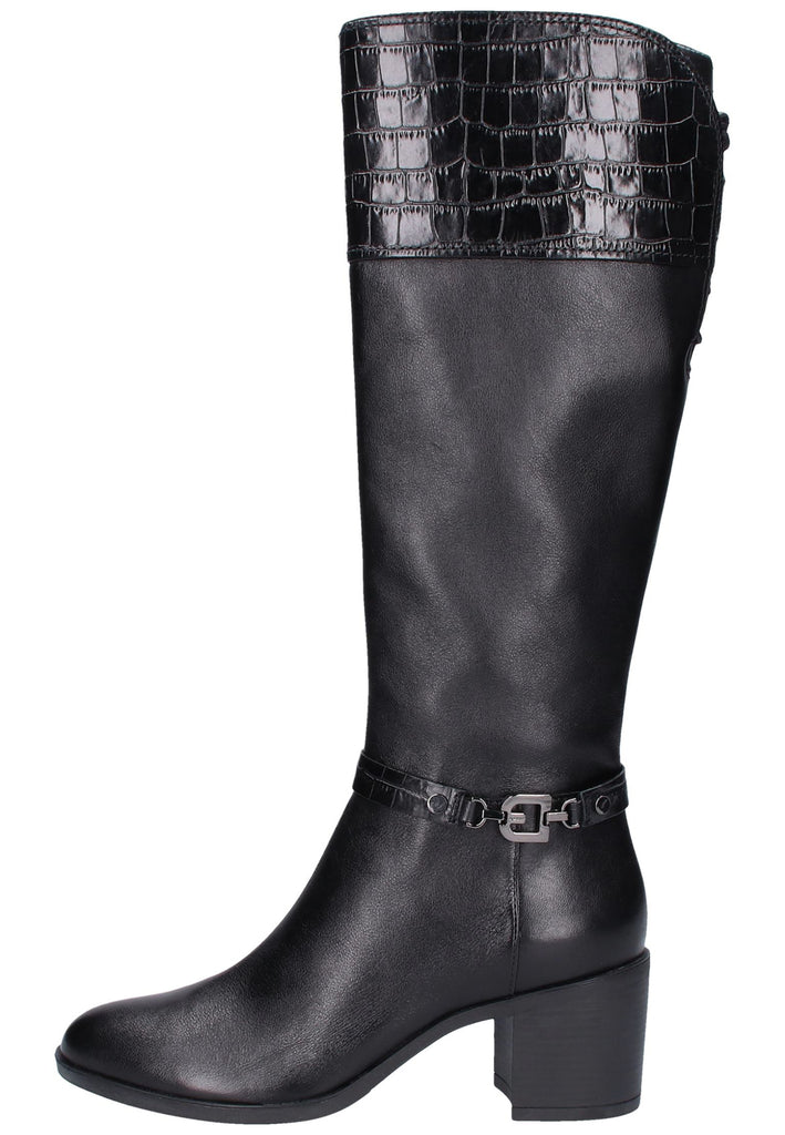 Geox Stiefel Leder Schwarz - surf4shoes