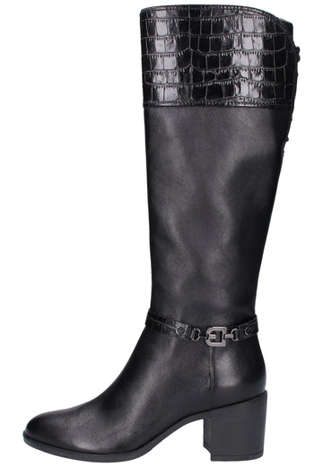 Geox Stiefel Leder Schwarz - surf4shoes