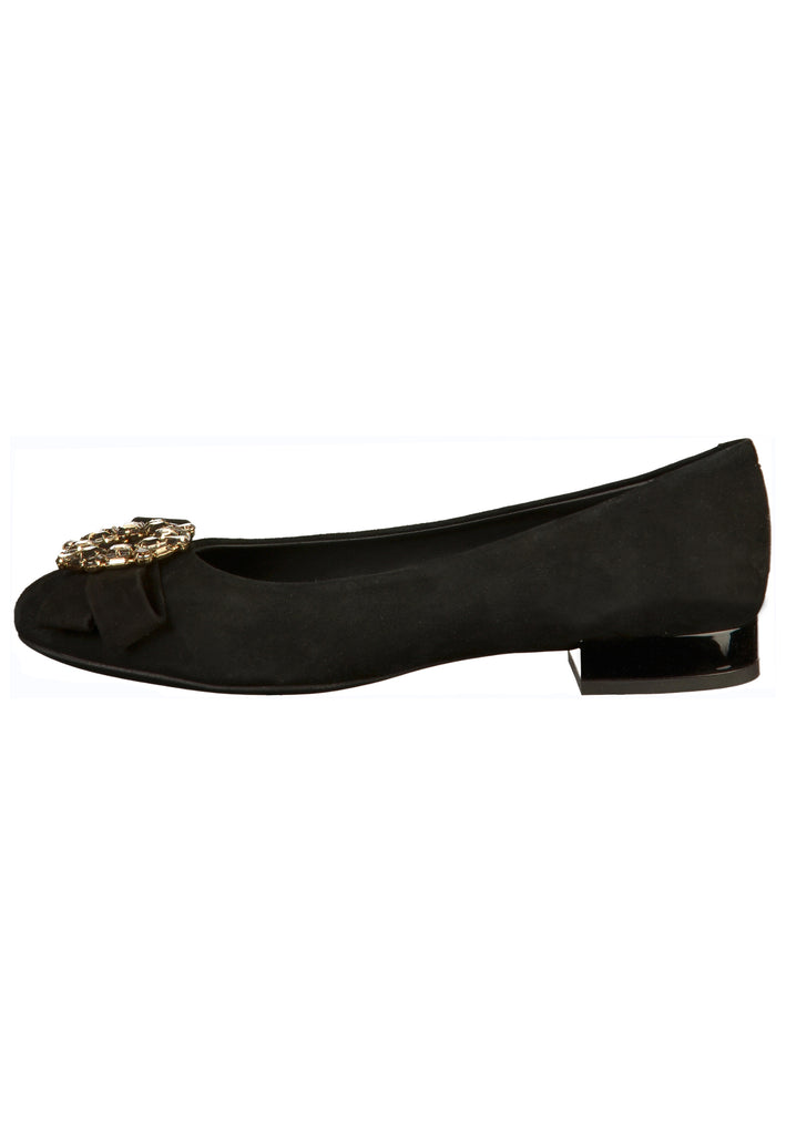 Geox Ballerinas Veloursleder Schwarz - surf4shoes