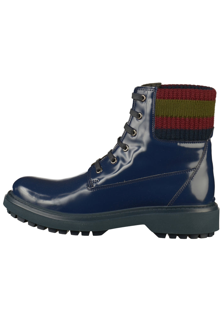 Geox Stiefelette Lederimitat/Textil Blau - surf4shoes