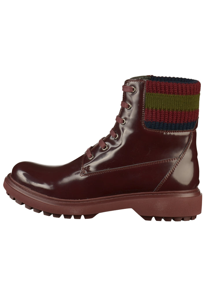 Geox Stiefelette Lederimitat/Textil Rot - surf4shoes