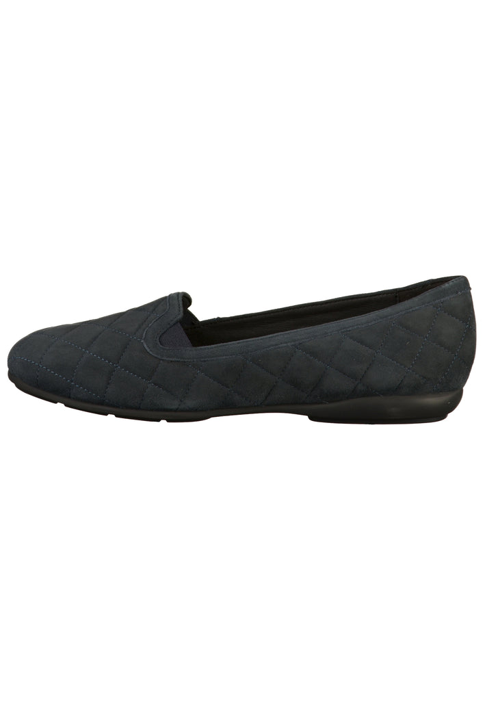 Geox Slipper Leder Blau - surf4shoes