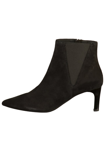 Geox Stiefelette Veloursleder Schwarz - surf4shoes