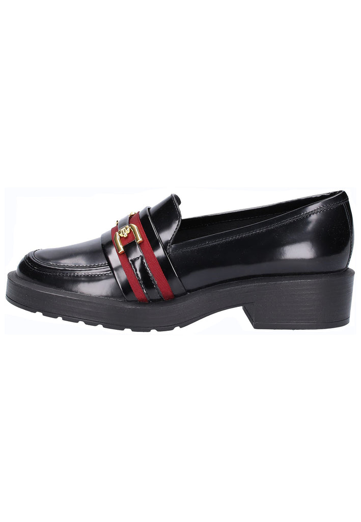 Geox Slipper Leder/Textil Schwarz - surf4shoes
