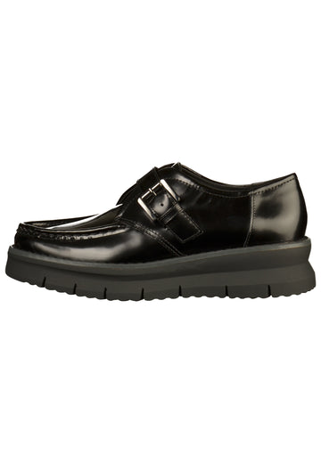 Geox Slipper Leder Schwarz - surf4shoes